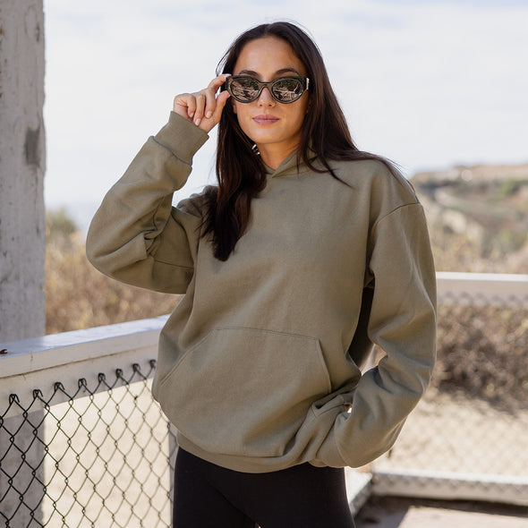 Street Style Sweatshirt Midweight Pullover Hoodie For Women